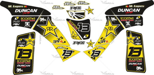 Decals for Honda TRX-400 ROCKSTAR-FOX 1999-2007
