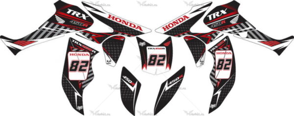 Decals for Honda TRX-450 KIT 2004-2019
