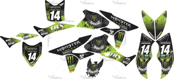 Decals for Honda TRX-450 MONSTER 2004-2019