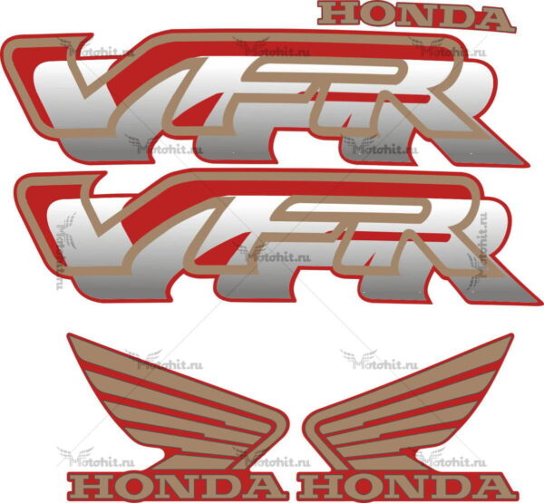 Decals for Honda VFR 1997 RED