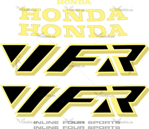 Decals for Honda VFR-750 1990 GOLD