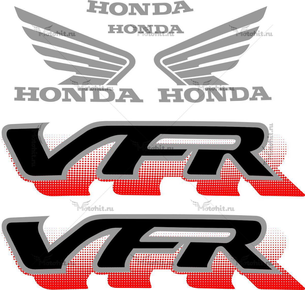 Decals for Honda VFR-750 1994-1997