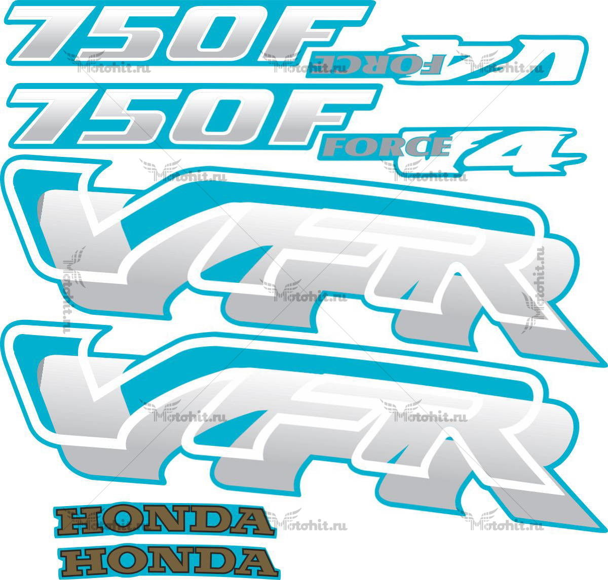Decals for Honda VFR-750 1995 V4