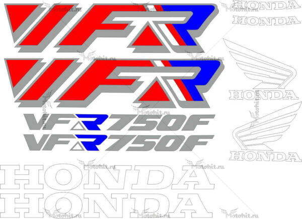 Decals for Honda VFR-750-F 1992