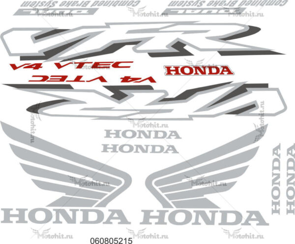 Decals for Honda VFR-800 2002-2003 VTEC