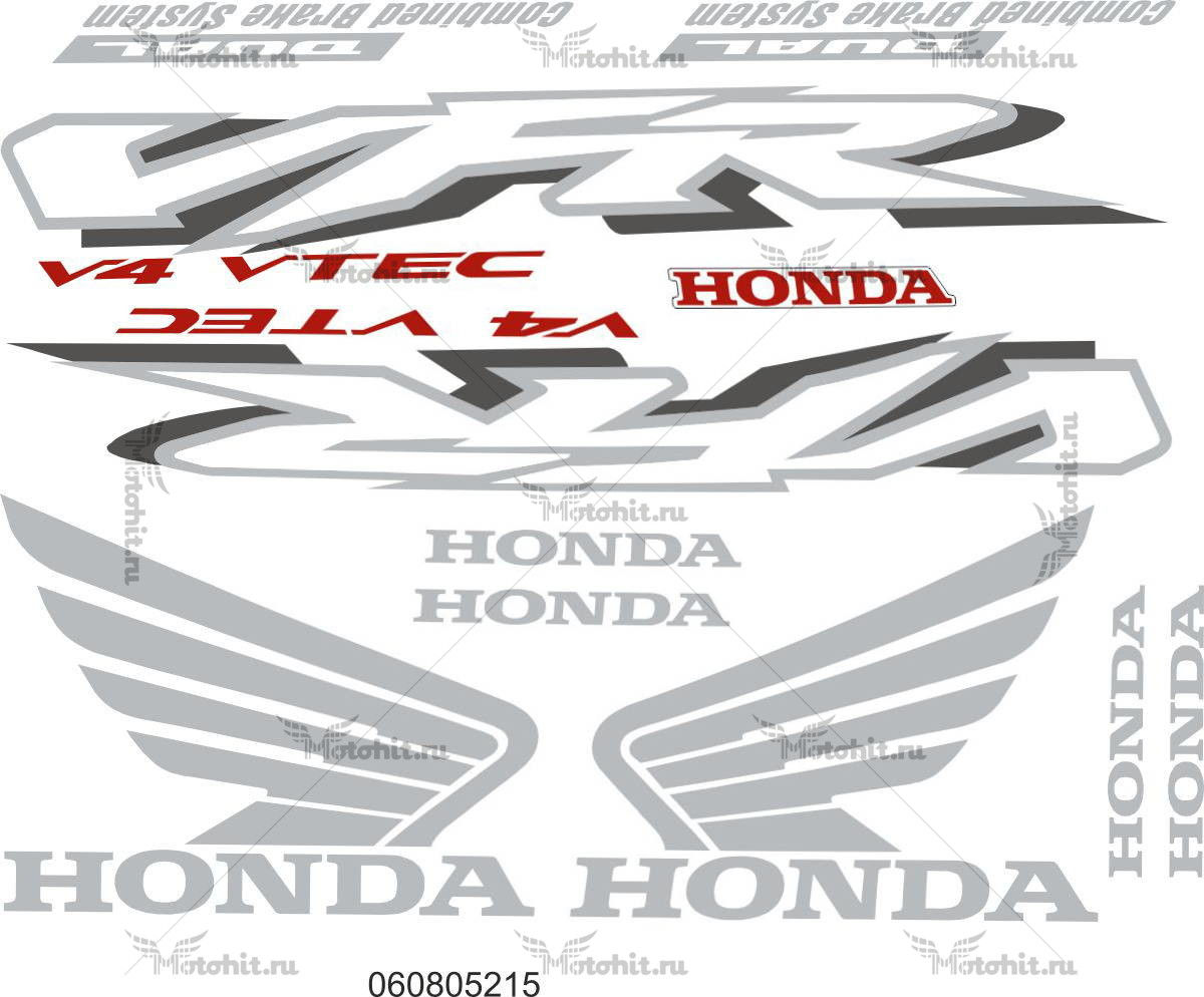 Decals for Honda VFR-800 2002-2003 VTEC