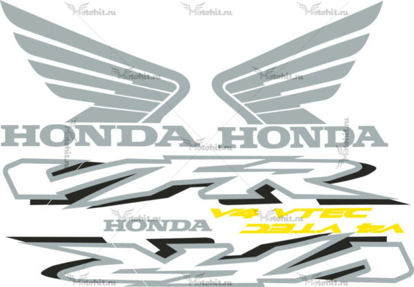 Decals for Honda VFR-800 2002 RED