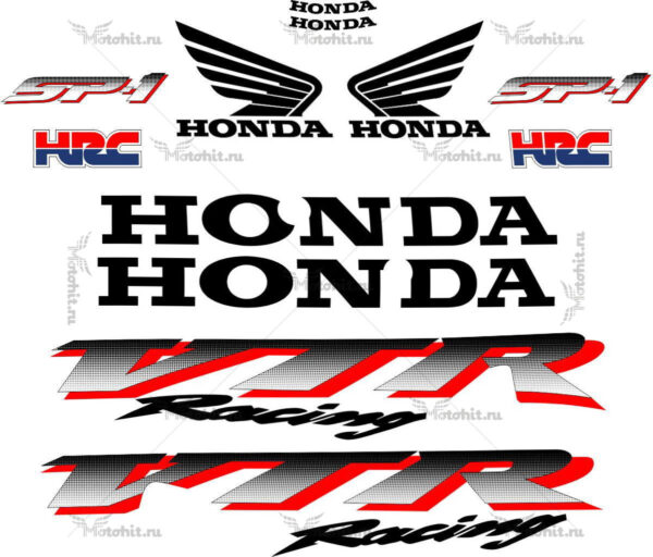 Decals for Honda VTR-1000 2000-2001 RC51-SP1-TXT