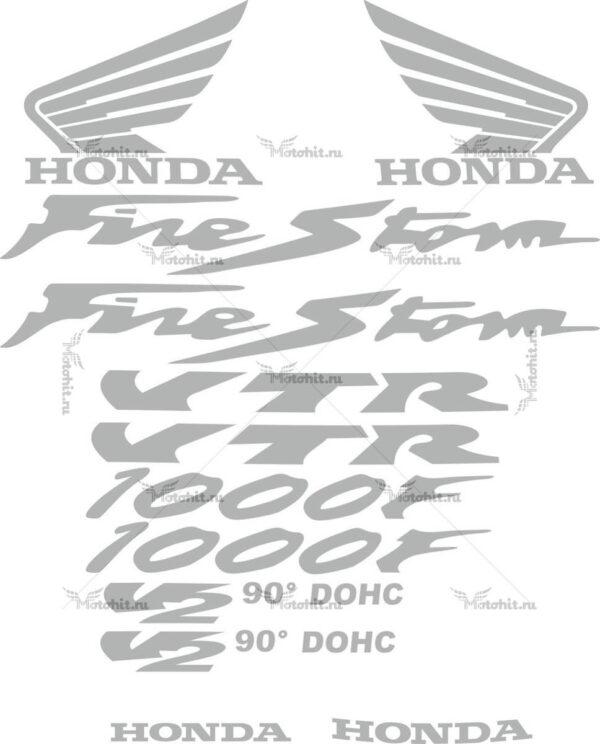 Decals for Honda VTR-1000-F FIRESTORM