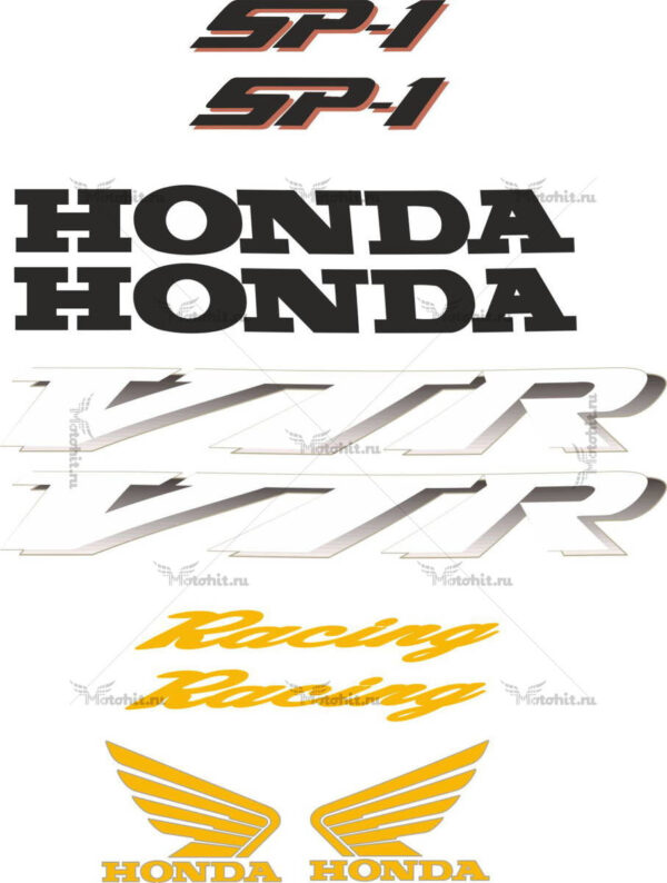Decals for Honda VTR-1000-SP1