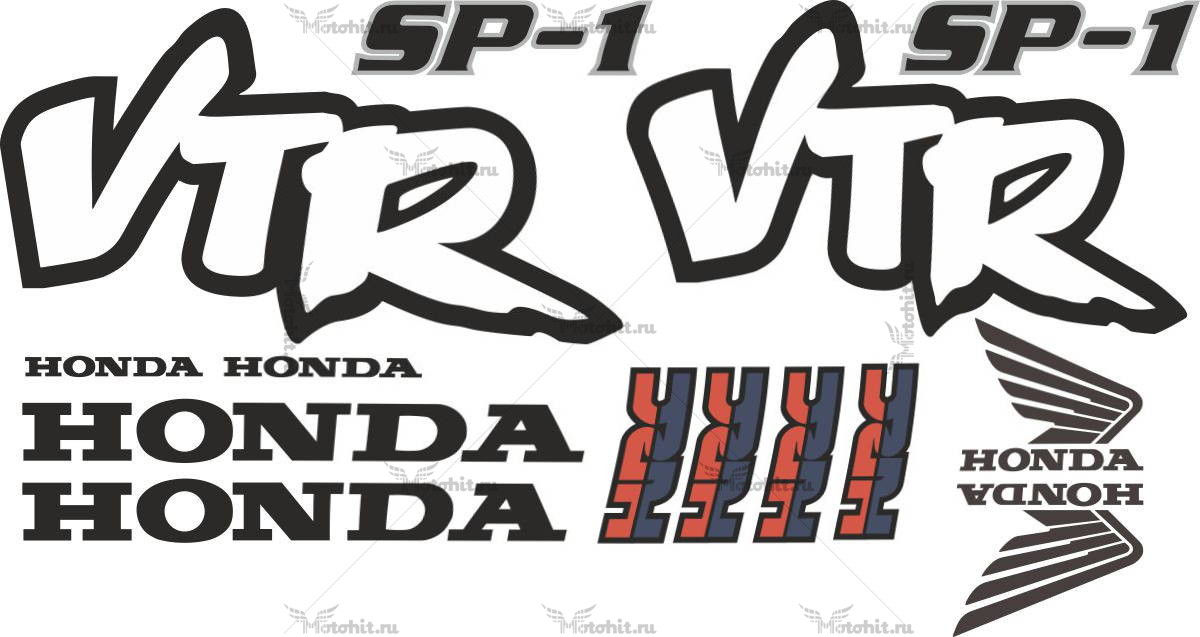 Decals for Honda VTR-1000-SP1-2