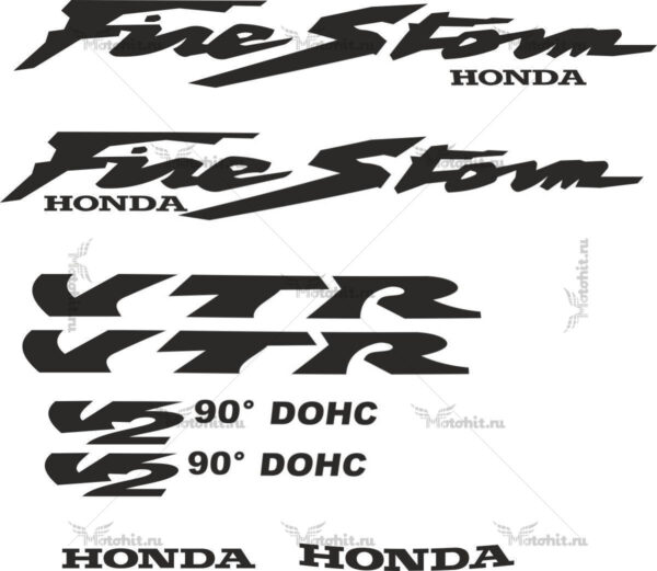 Decals for Honda VTR-FIRESTORM