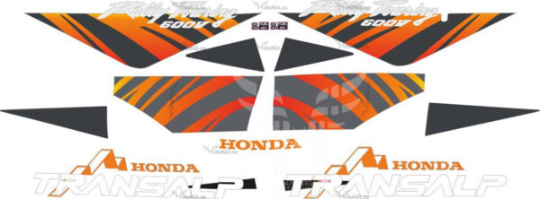 Decals for HONDA XL-600-V TRANSALP 1996 Orange