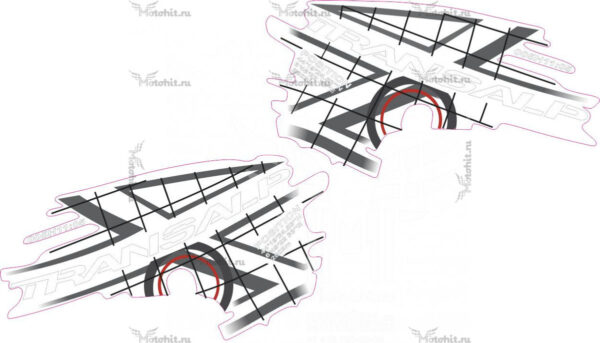 Decals for Honda XL-700-Transalp 2008 for yellow