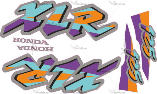 Decals for Honda XLR-125 1997