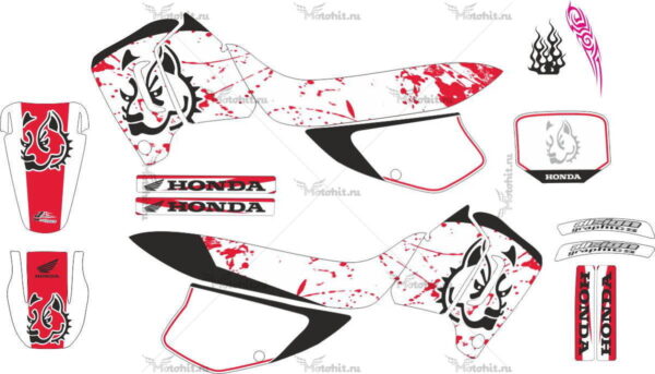 Decals for Honda XR-200 PITBULL