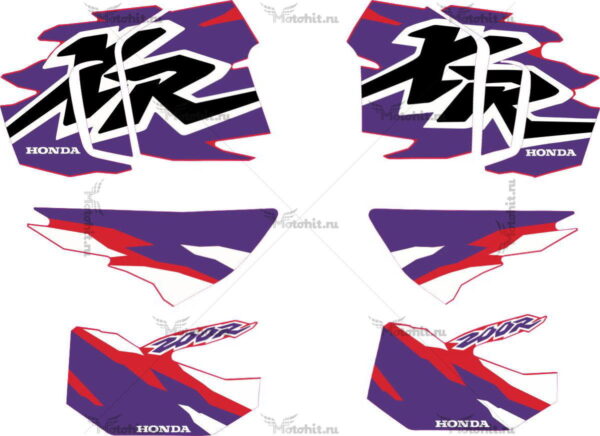 Decals for Honda XR-200-R 1996-1997