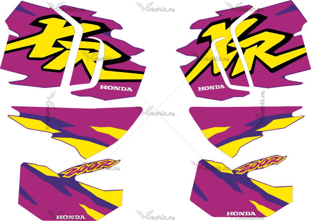 Decals for Honda XR-200-R 1996-1997