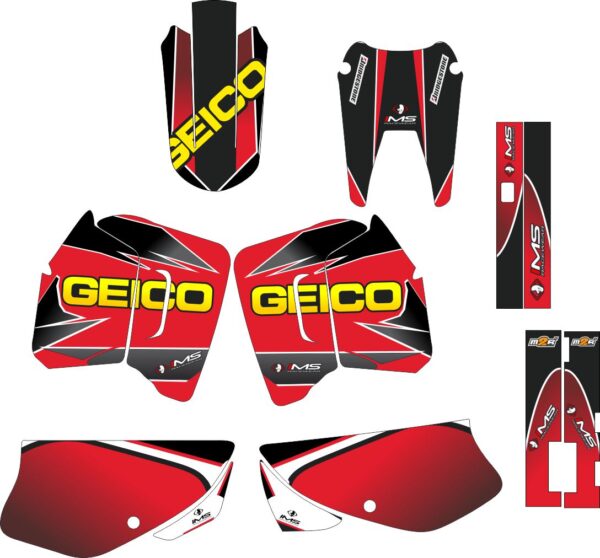 Decals for HONDA XR-200 GEICO