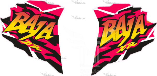 Decals for Honda BAJA-XR-250 1998 PINK