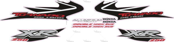 Decals for Honda XR-250 2004 BLACK