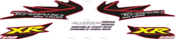 Decals for Honda XR-250 2005