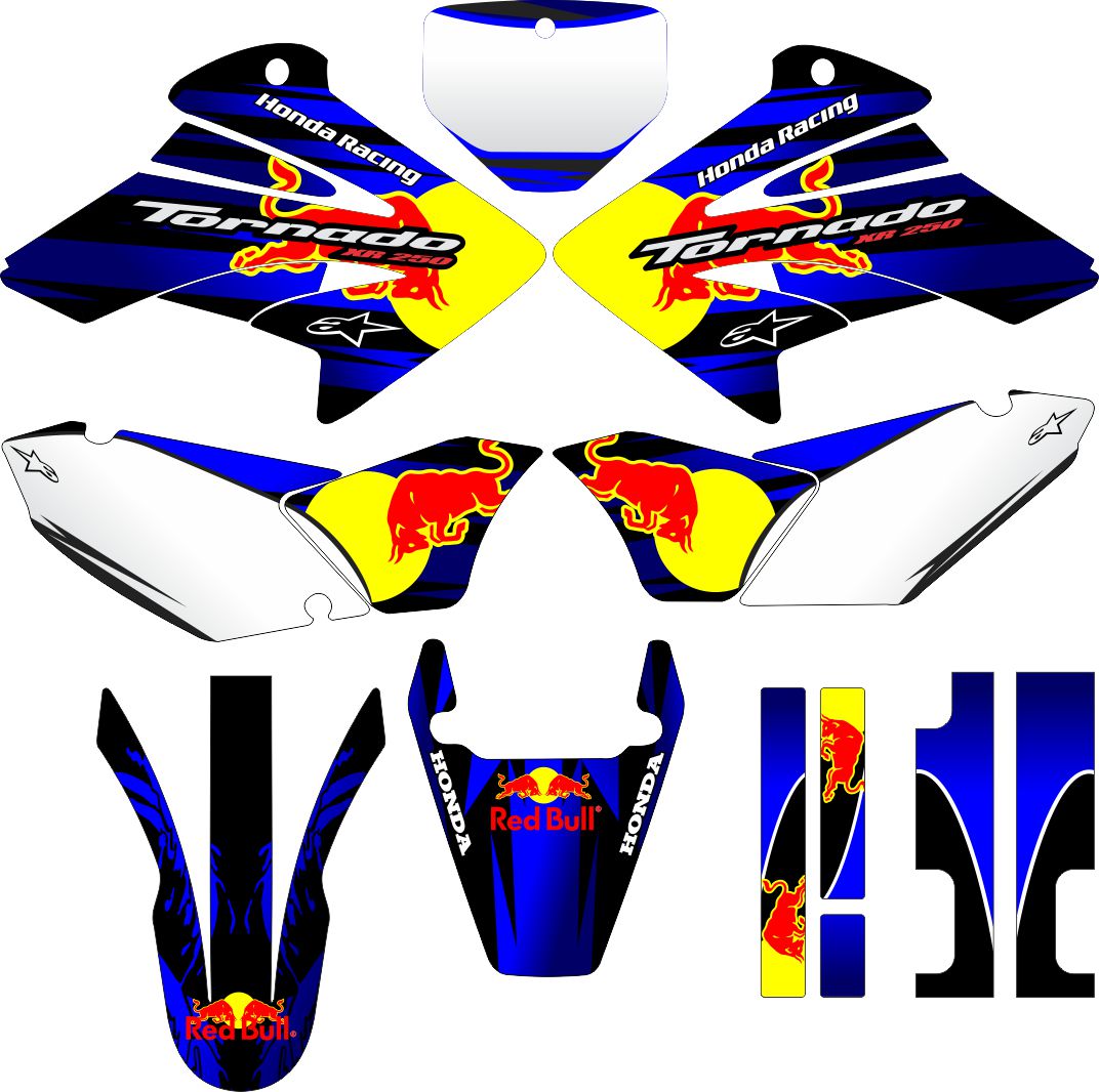 Decals for HONDA XR-250 TORNADO-01 2001-2009