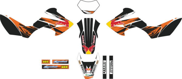 Decals for HONDA XR-250 TORNADO-10 2001-2009
