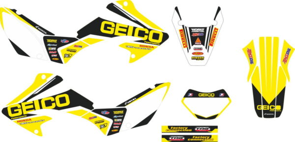 Decals for HONDA XR-250 TORNADO-14 2001-2009