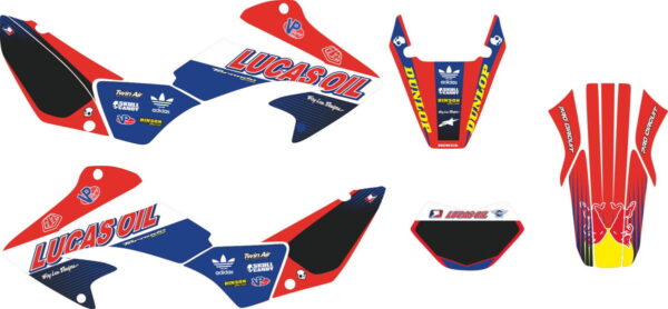 Decals for HONDA XR-250 TORNADO-17 2001-2009