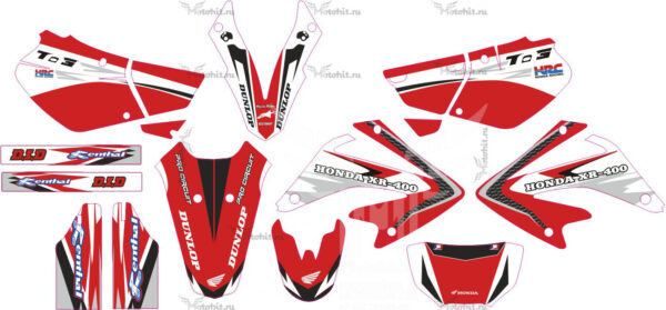 Decals for HONDA XR-250 2001-2009