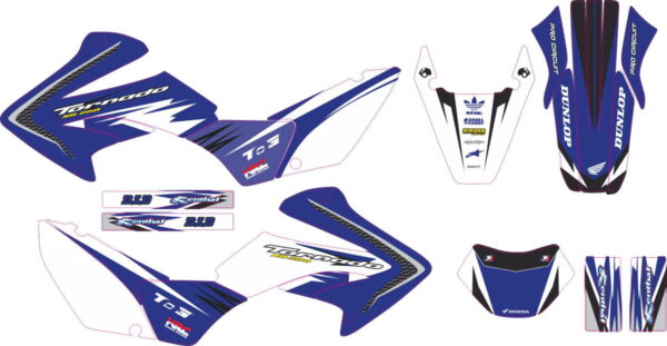 Decals for HONDA XR-250 TORNADO-20 2001-2009