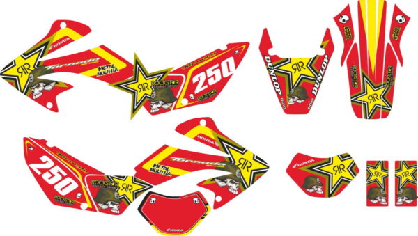 Decals for HONDA XR-250 TORNADO-25 2001-2009