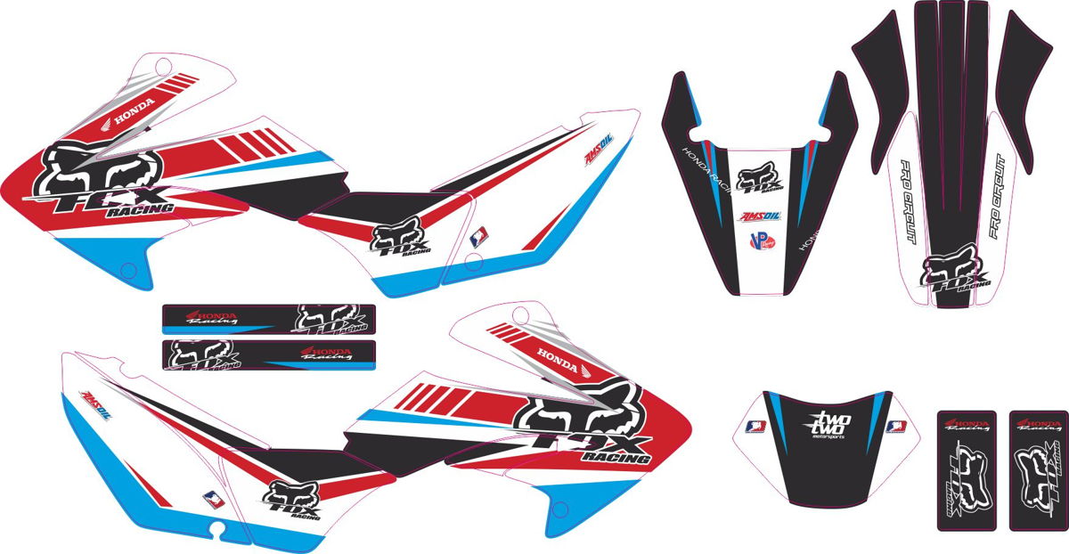 Decals for HONDA XR-250 TORNADO-29 2001-2009