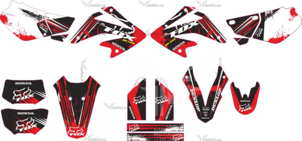 Decals for HONDA XR-250-33 2001-2009
