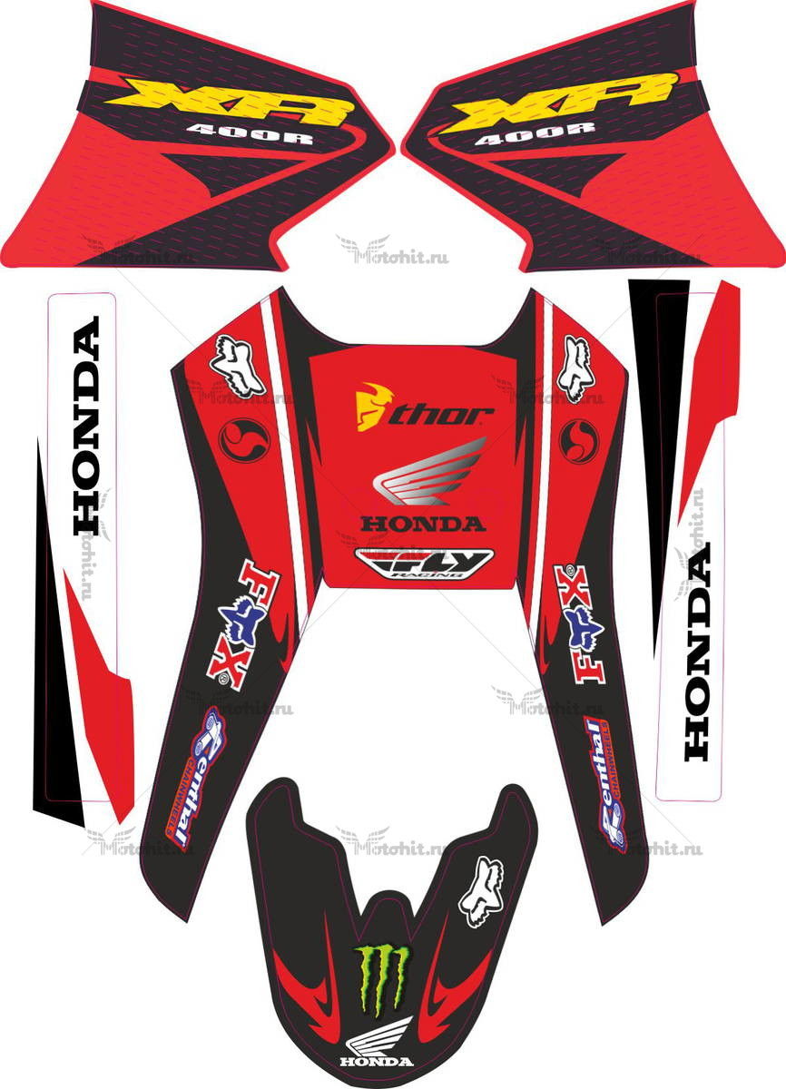Decals for Honda XR-400-R 2003 full