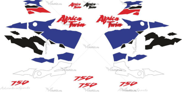 Decals for Honda XRV-750 1996-2002 AFRICA-TWIN