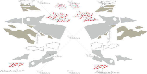 Decals for Honda XRV-750 1996-2002 AFRICA-TWIN HN161