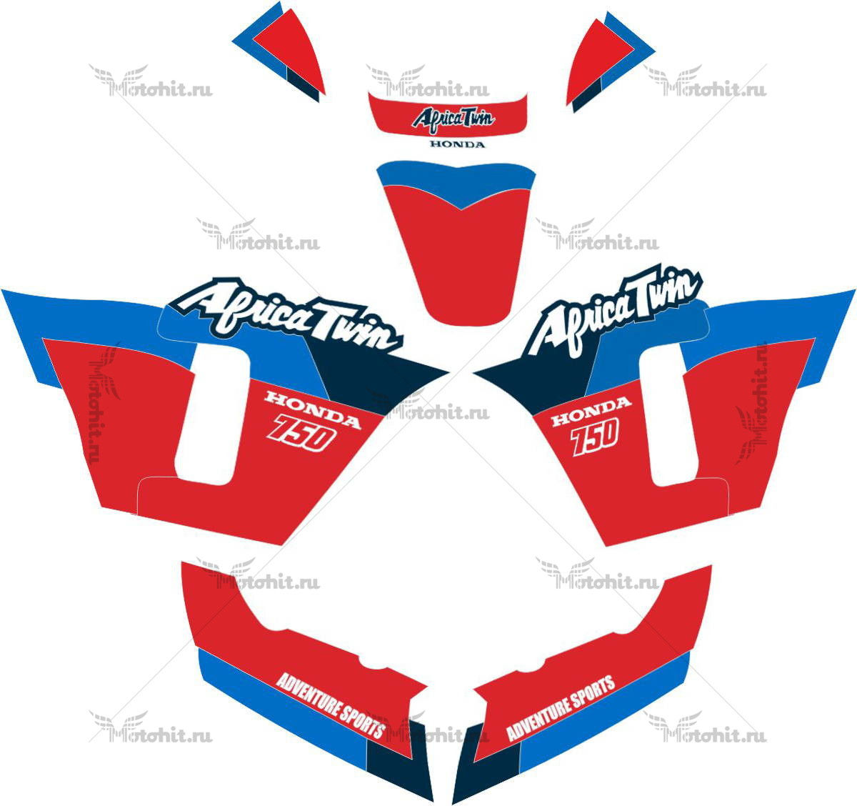 Decals for Honda XRV-750 2004 AFRICA-TWIN