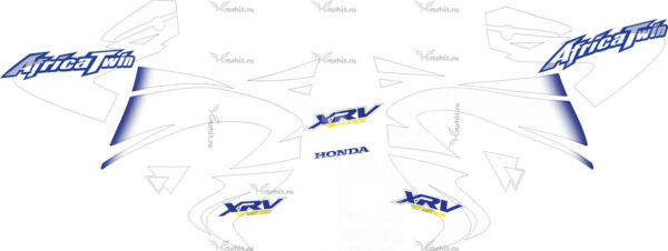 Decals for Honda XRV-750 BLUE 2000