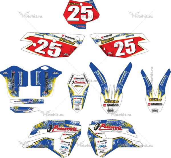 Decals for HUSABERG-FE-450 2009 BARTOS