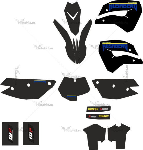 Decals for HUSABERG-FE-450 2009 BLACK