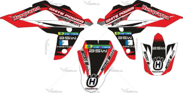Decals for HUSQVARNA TXC-450 2008-2010 DARK