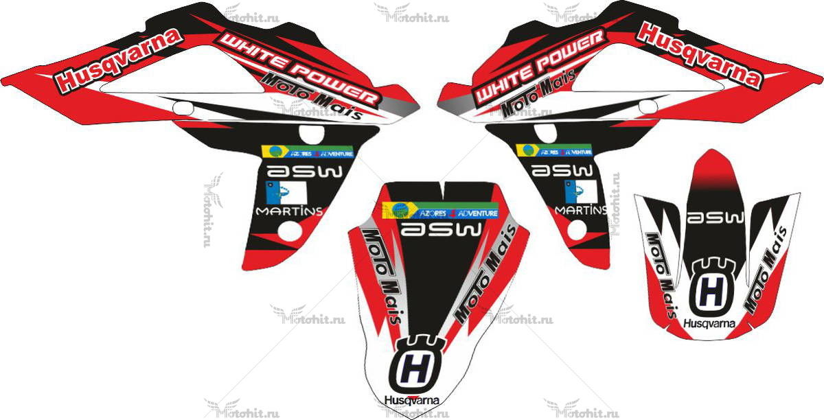 Decals for HUSQVARNA TXC-450 2008-2010 DARK