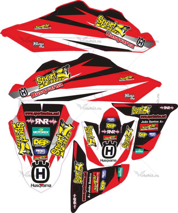 Decals for HUSQVARNA TXC-450 2008-2010 SPORT-MOTO