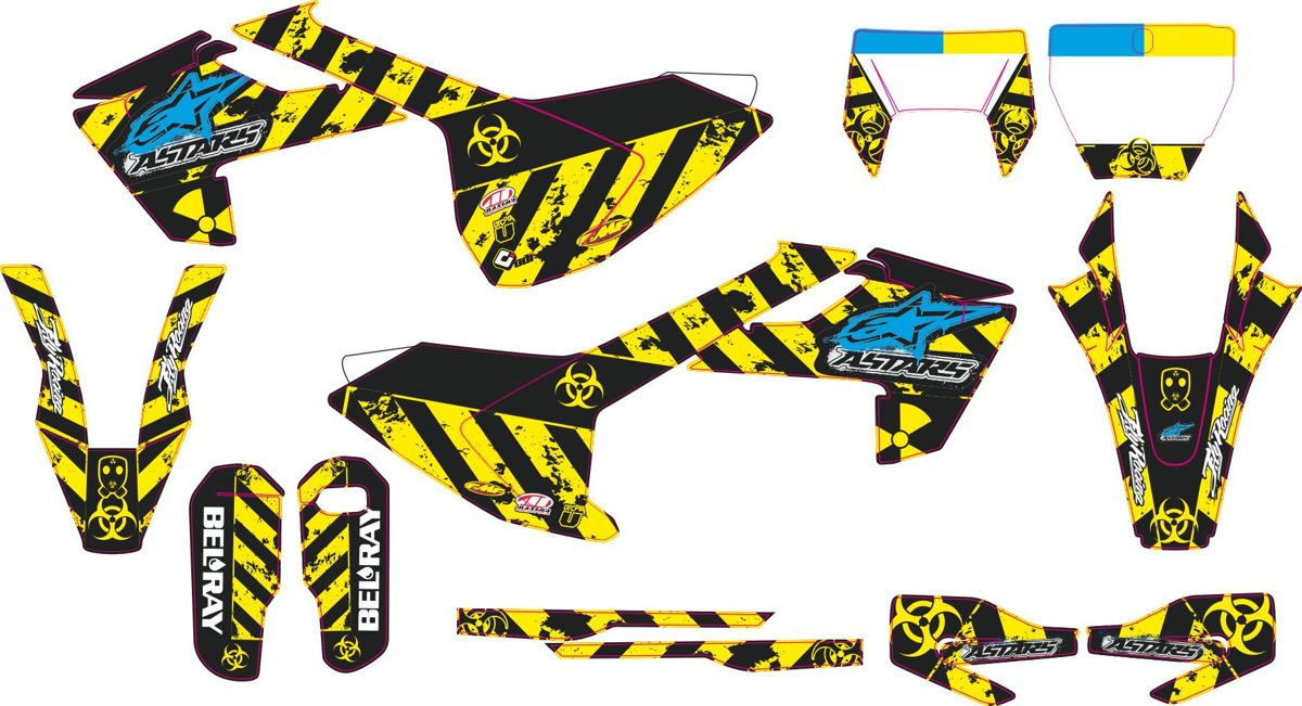 Decals for HUSQVARNA TC-FC-125-250-450 2016-2017 ENDURO-2017