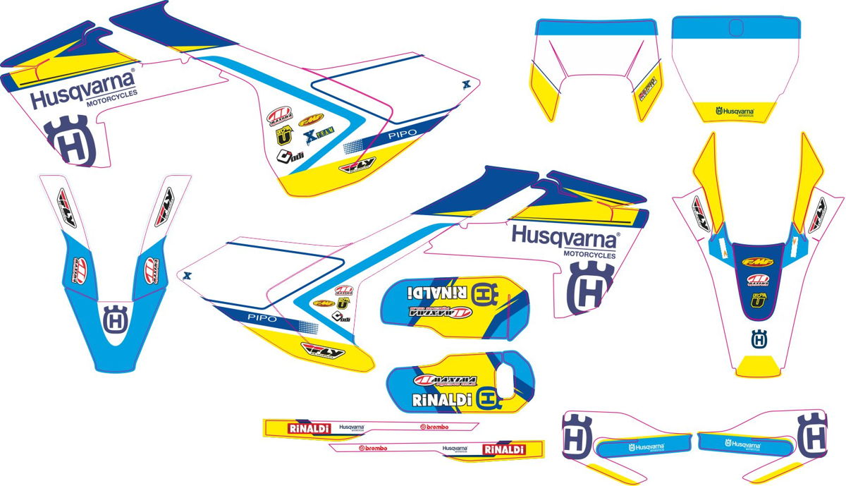 Decals for HUSQVARNA TC-FC-125-250-450 2016-2017 ENDURO-2017-2