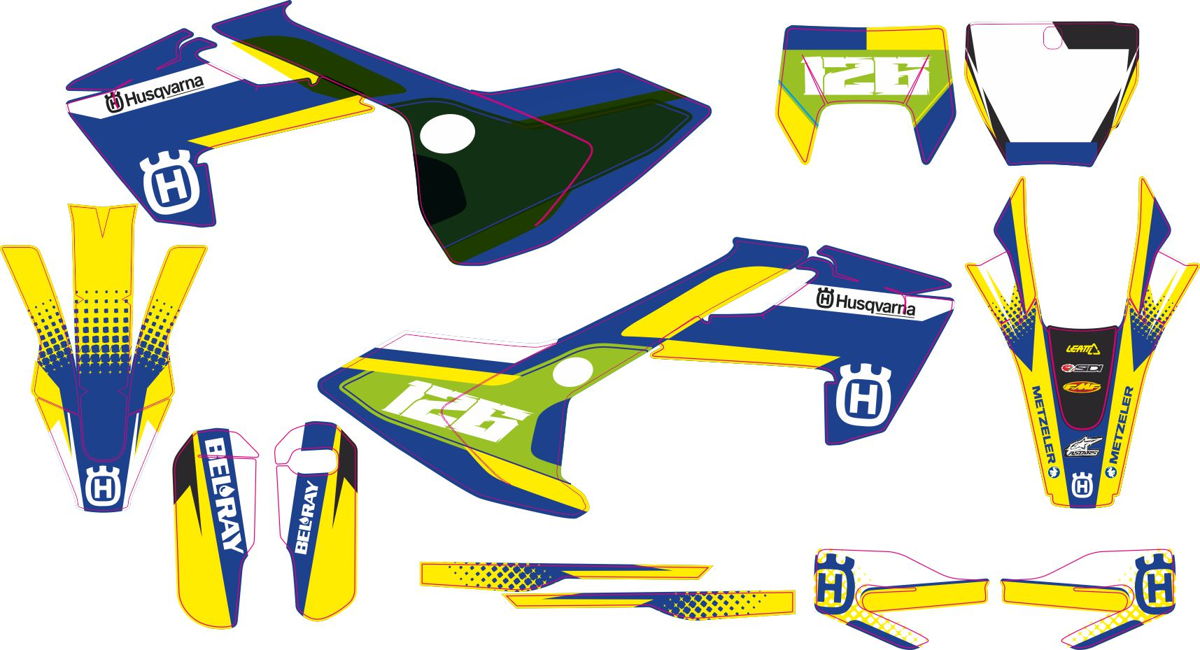 Decals for HUSQVARNA TC-FC-125-250-450 2016-2017 ENDURO-2017-HITACHI-21