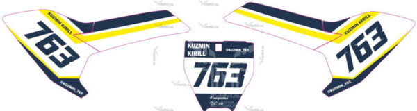 Decals for HUSQVARNA TC 50 2017 number-plates