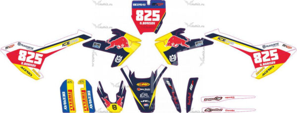 Decals for HUSQVARNA TC 65 2016-2020 blue-white-Red-Bull